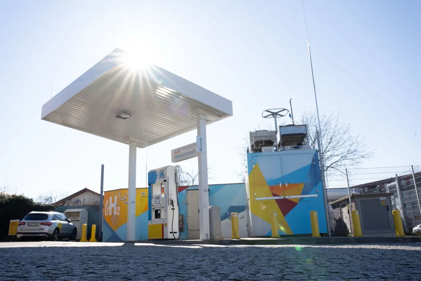Wasserstoff-Betankungsanlage mit Messtechnik von Hydrosonic im Einsatz