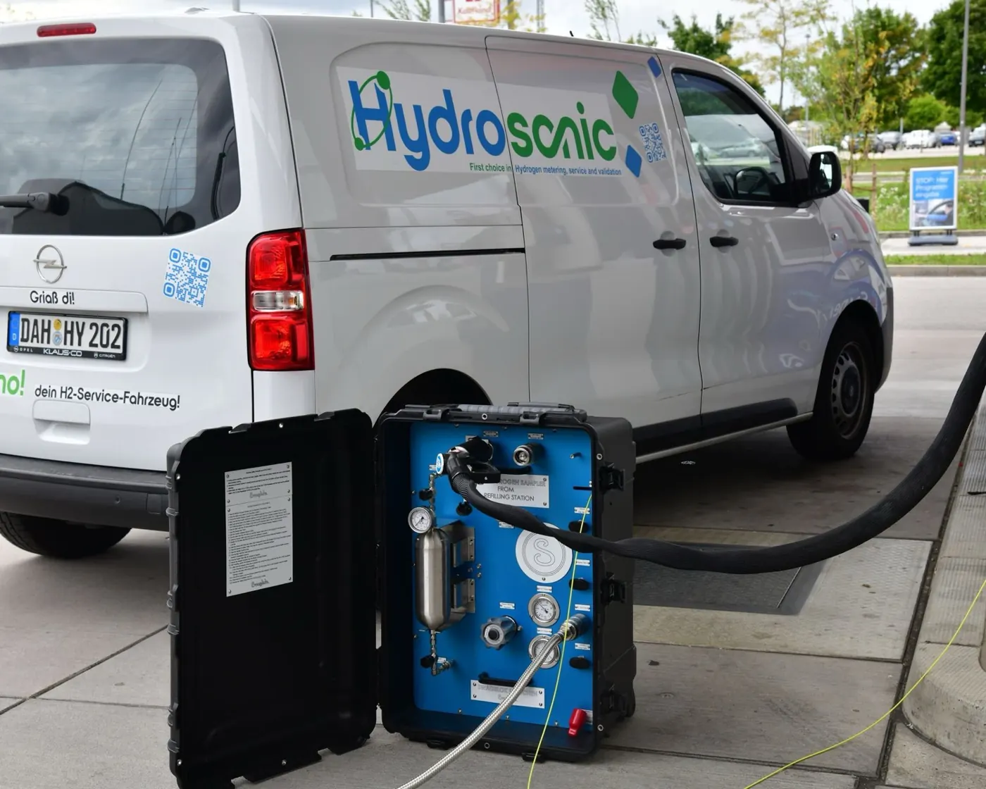 HydroSample Probenahmesystem mit Edelstahlzylinder für Wasserstoffanalyse